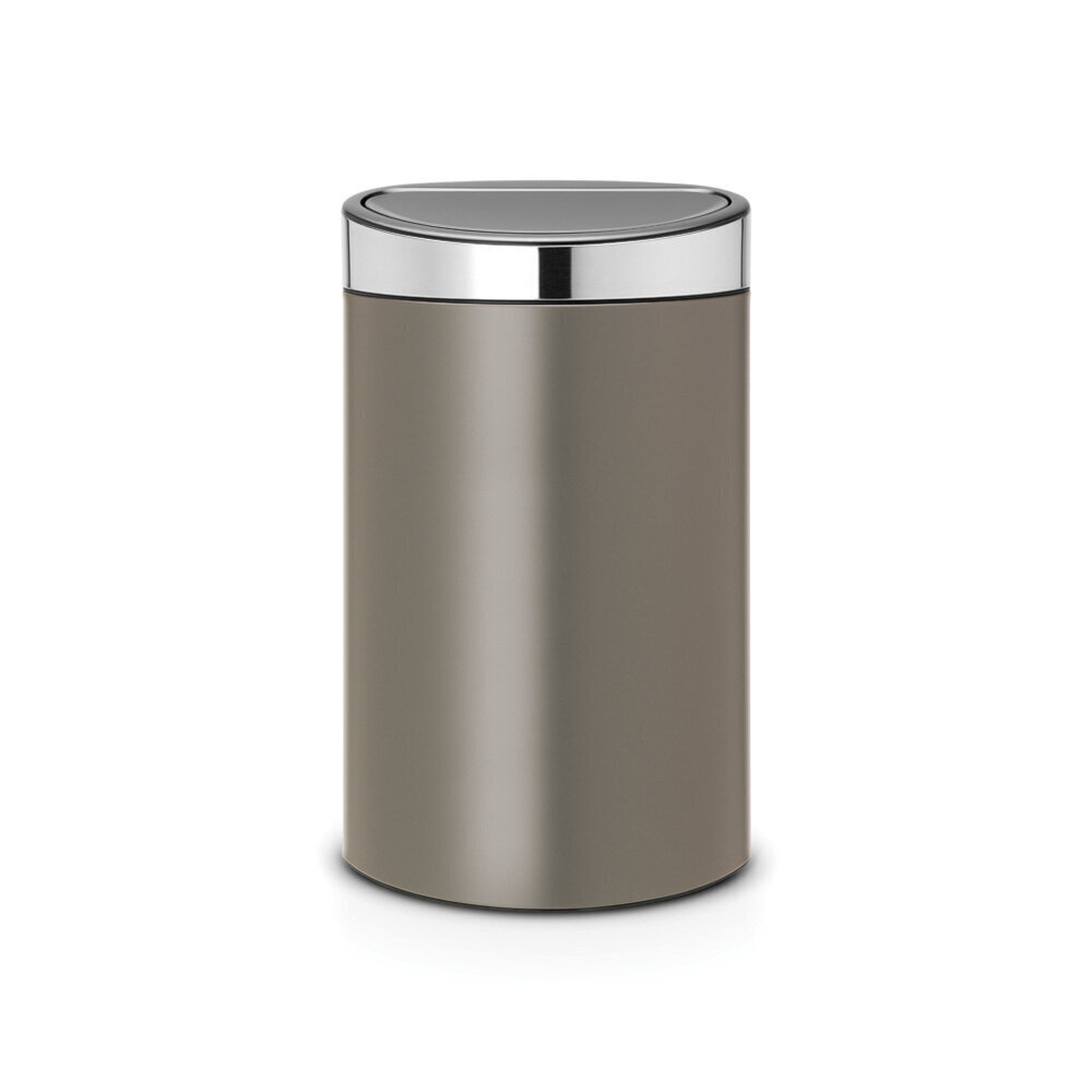 Ar pieskārienu atverama kantaina atkritumu tvertne Brabantia Touch Bin New 40L, bronzas tonis cena un informācija | Miskastes | 220.lv
