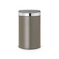 Ar pieskārienu atverama kantaina atkritumu tvertne Brabantia Touch Bin New 40L, bronzas tonis cena un informācija | Miskastes | 220.lv