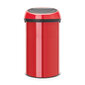 Ar pieskārienu atverama kantaina atkritumu tvertne Brabantia Touch Bin 60L, sarkana atsauksme