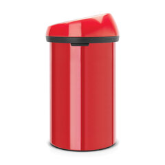 Мусорный бак Brabantia Touch Bin, 60 л, цвет Passion Red цена и информация | Мусорные баки | 220.lv