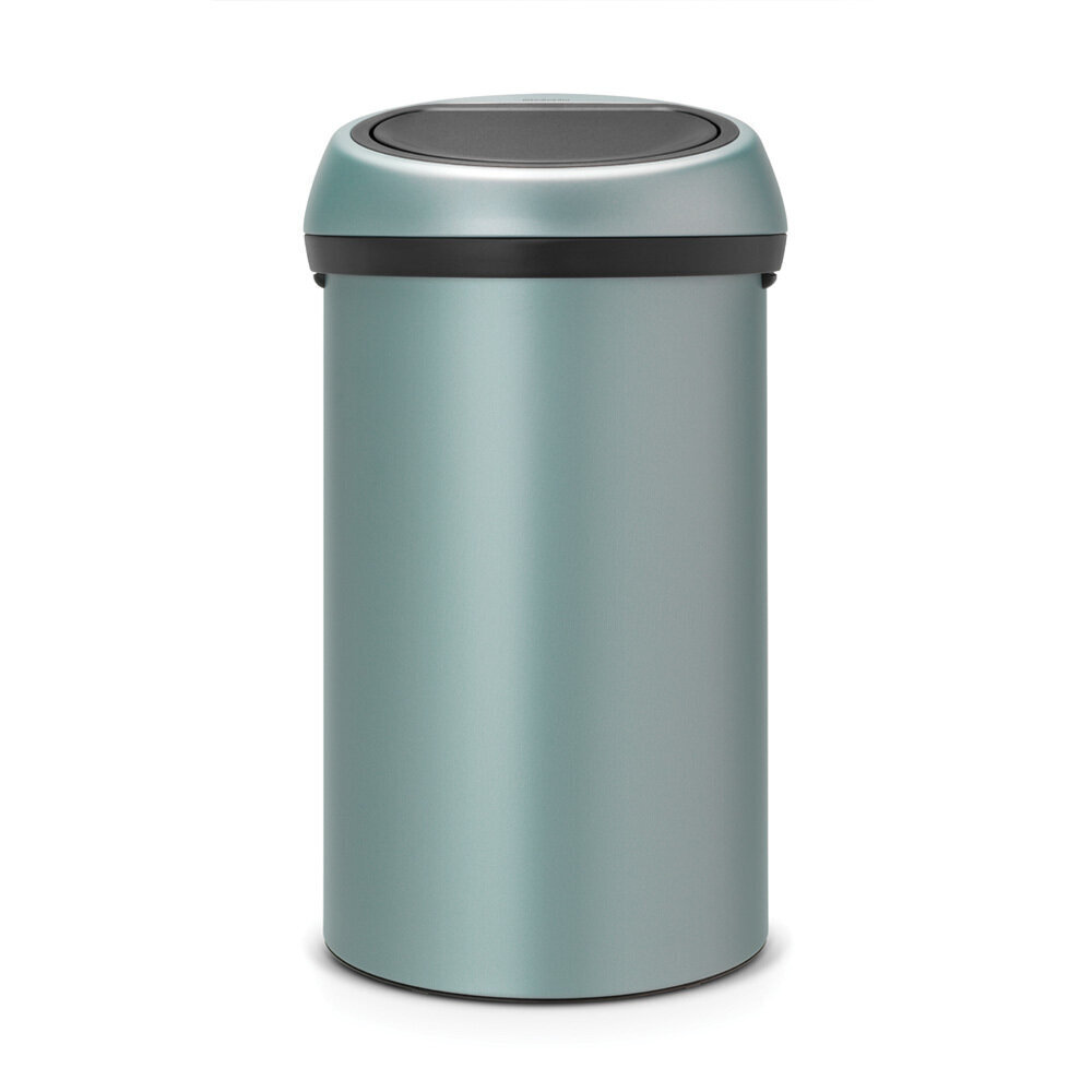 Ar pieskārienu atverama kantaina atkritumu tvertne Brabantia Touch Bin 60L, mētras цена и информация | Miskastes | 220.lv