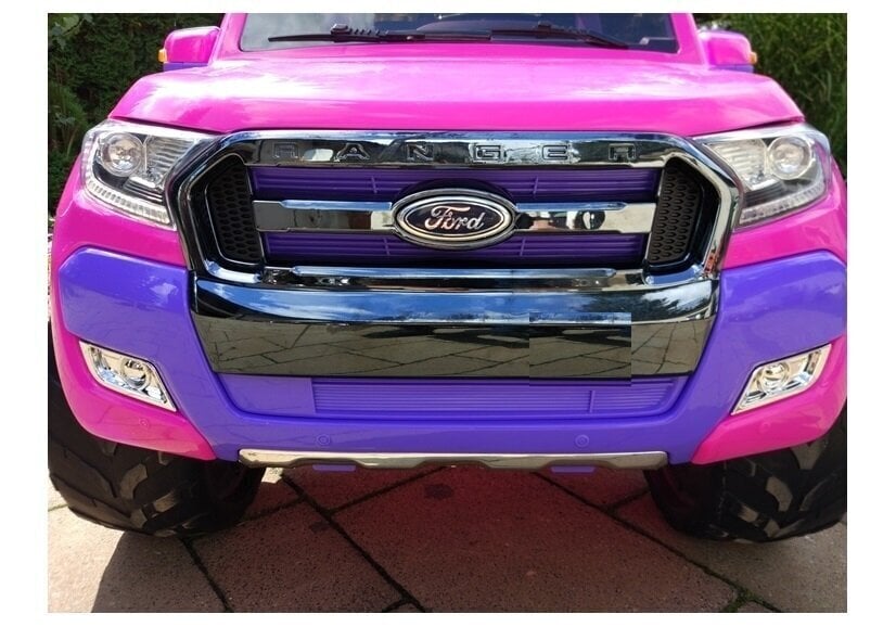 Elektriskā apvidus automašīna bērniem 4 x 4 Ford Ranger, rozā krāsā cena un informācija | Bērnu elektroauto | 220.lv