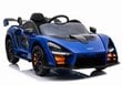 Elektriskā McLaren senna, zilā krāsā cena un informācija | Bērnu elektroauto | 220.lv