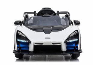 Elektriskā automašīna McLaren Senna, balta cena un informācija | Bērnu elektroauto | 220.lv