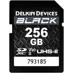 Delkin Devices 256GB BLACK UHS-II SDXC atmiņas karte цена и информация | Карты памяти для фотоаппаратов | 220.lv