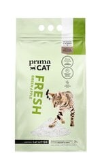 PrimaCat Fresh песок для кошачьго туалета, белый бентонит, аромат яблока, 5 л. цена и информация | Наполнители для туалета | 220.lv