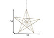 Zvaigznes formas lampa Line, vara tonis cena un informācija | Ziemassvētku dekorācijas | 220.lv