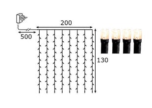 Световая штора Crispy цена и информация | Гирлянды | 220.lv
