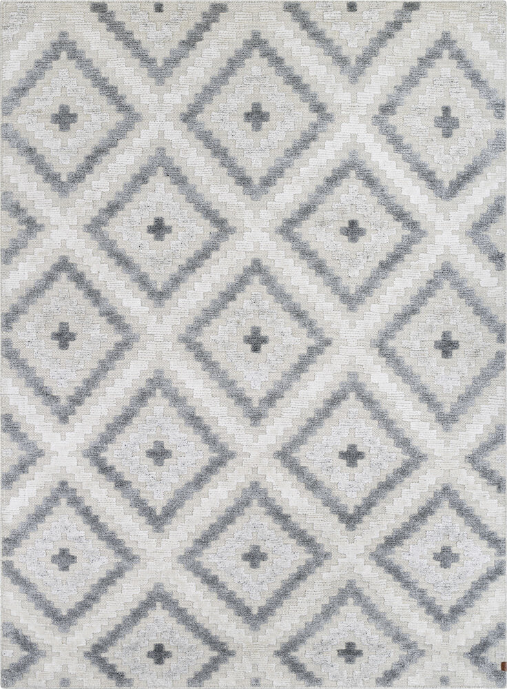 Narma austs vilnas paklājs MADONA, roku darbs, dabīgi baltā krāsā, 160 x 230 cm cena un informācija | Paklāji | 220.lv