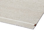 Narma austs vilnas paklājs NUMMELA, roku darbs, dabīgi baltā krāsā, 160 x 230 cm