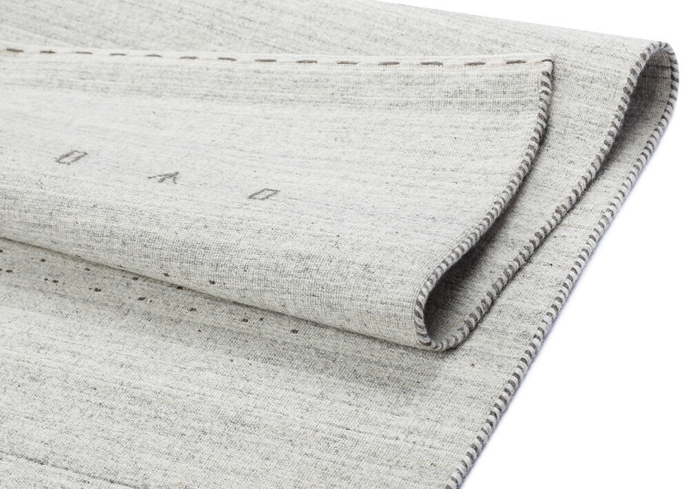 Narma austs vilnas paklājs TORNIO, roku darbs, dabīgi baltā krāsā, 140 x 200 cm cena un informācija | Paklāji | 220.lv