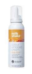 Milkshake COLOUR WHIPPED CREAM Neskalojams tonējošs kopjošs putu balzams visiem matu tipiem 100 ml, Beige Blonde cena un informācija | Matu krāsas | 220.lv