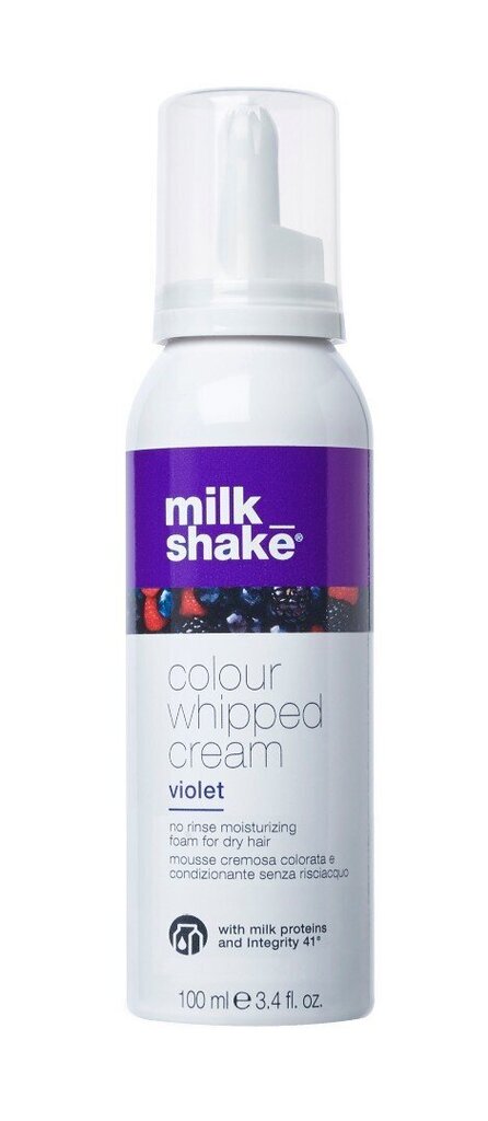 Milkshake COLOUR WHIPPED CREAM Neskalojams tonējošs kopjošs putu balzams visiem matu tipiem 100 ml, Violet цена и информация | Matu krāsas | 220.lv