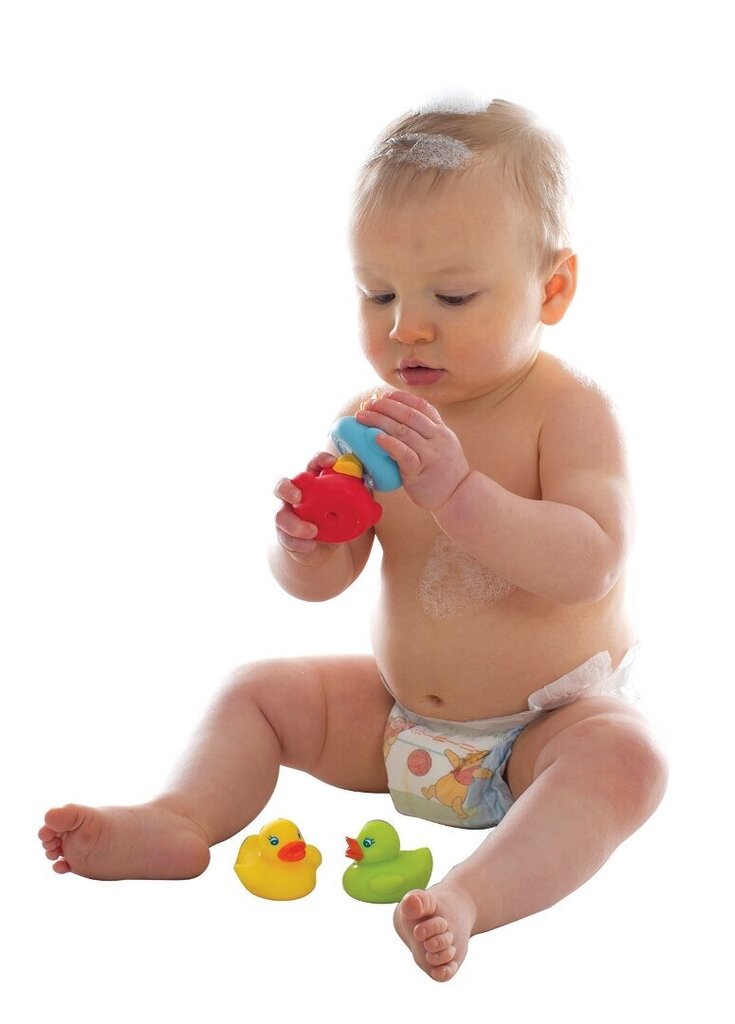 PLAYGRO pilnībā noslēgts vannas rotaļlietas Bright Baby Duckies, 0187480 cena un informācija | Rotaļlietas zīdaiņiem | 220.lv