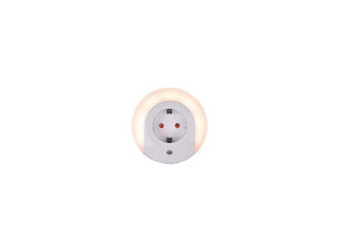 Светодиодный штекерный светильник с розеткой Bailey и датчиком сумерек, белый цена и информация | Настольные лампы | 220.lv