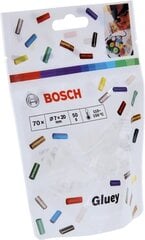Bosch Gluey Sticks caurspīdīgi līmes stienīši priekš Bosch Gluey Pen, 70gab. цена и информация | Клей | 220.lv