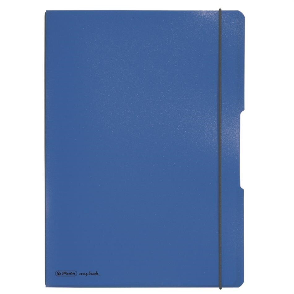 Herlitz Piezīmju bloks plastikāta vākos A4 – zils цена и информация | Burtnīcas un papīra preces | 220.lv