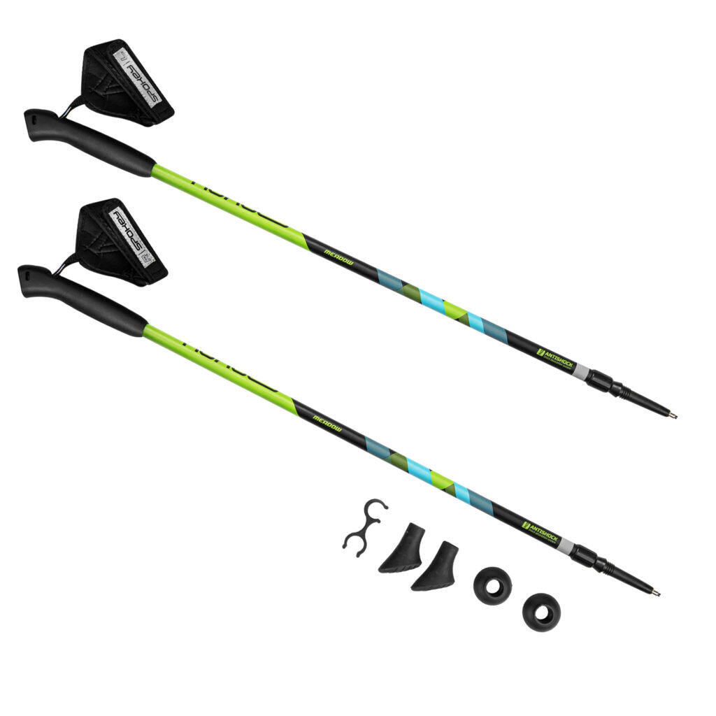 SPOKEY Nordic-Walking Meadow pastaigu nūjas BK/GN cena un informācija | Nūjošanas nūjas | 220.lv