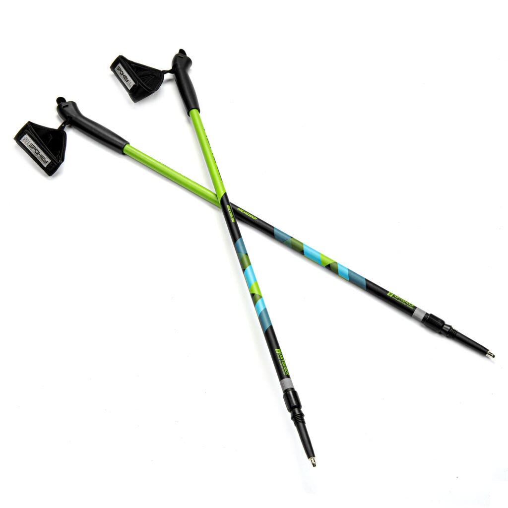 SPOKEY Nordic-Walking Meadow pastaigu nūjas BK/GN cena un informācija | Nūjošanas nūjas | 220.lv