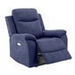 Atpūtas krēsls MILO 97x69xH103cm, ar elektrisko mehānismu, zils цена и информация | Atpūtas krēsli | 220.lv