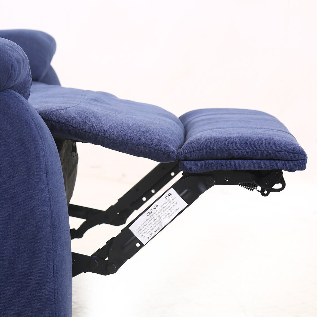 Atpūtas krēsls MILO 97x69xH103cm, ar elektrisko mehānismu, zils cena un informācija | Atpūtas krēsli | 220.lv