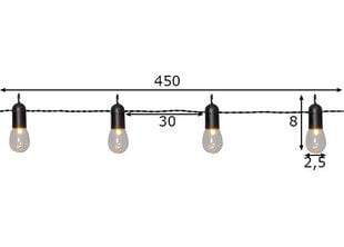 Gaismas virtene Hooky cena un informācija | Ziemassvētku lampiņas, LED virtenes | 220.lv