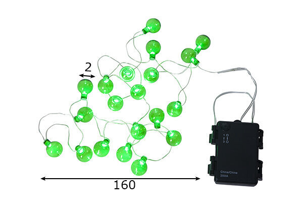 Gaismas virtene Globe Light цена и информация | Ziemassvētku lampiņas, LED virtenes | 220.lv