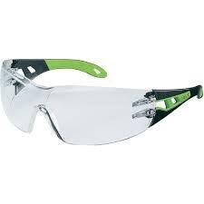 UVEX Pheos aizsargbrilles, gaišā lēca, Supravision Excell. HC/AF pārklājums, melns/zaļš цена и информация | Galvas aizsargi | 220.lv