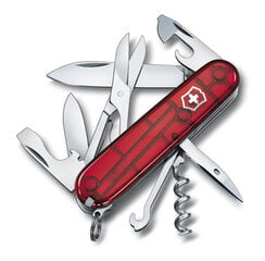 Victorinox Climber, красный прозрачный цена и информация | Туристические ножи, многофункциональные приборы | 220.lv