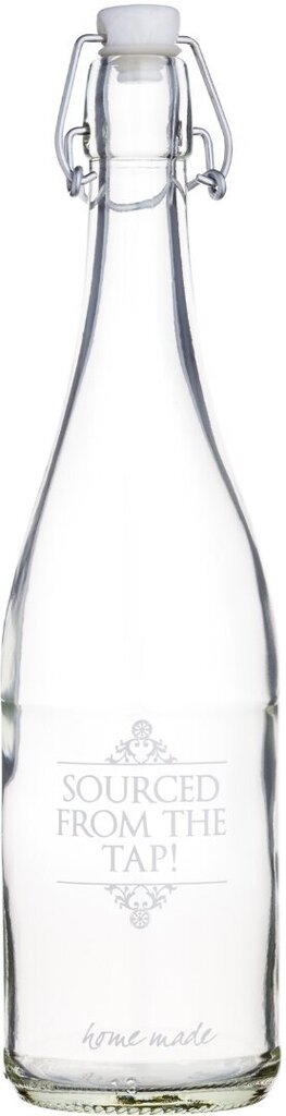 Pudele stikla 1L 'ūdens' Home Made cena un informācija | Trauki un piederumi konservēšanai | 220.lv