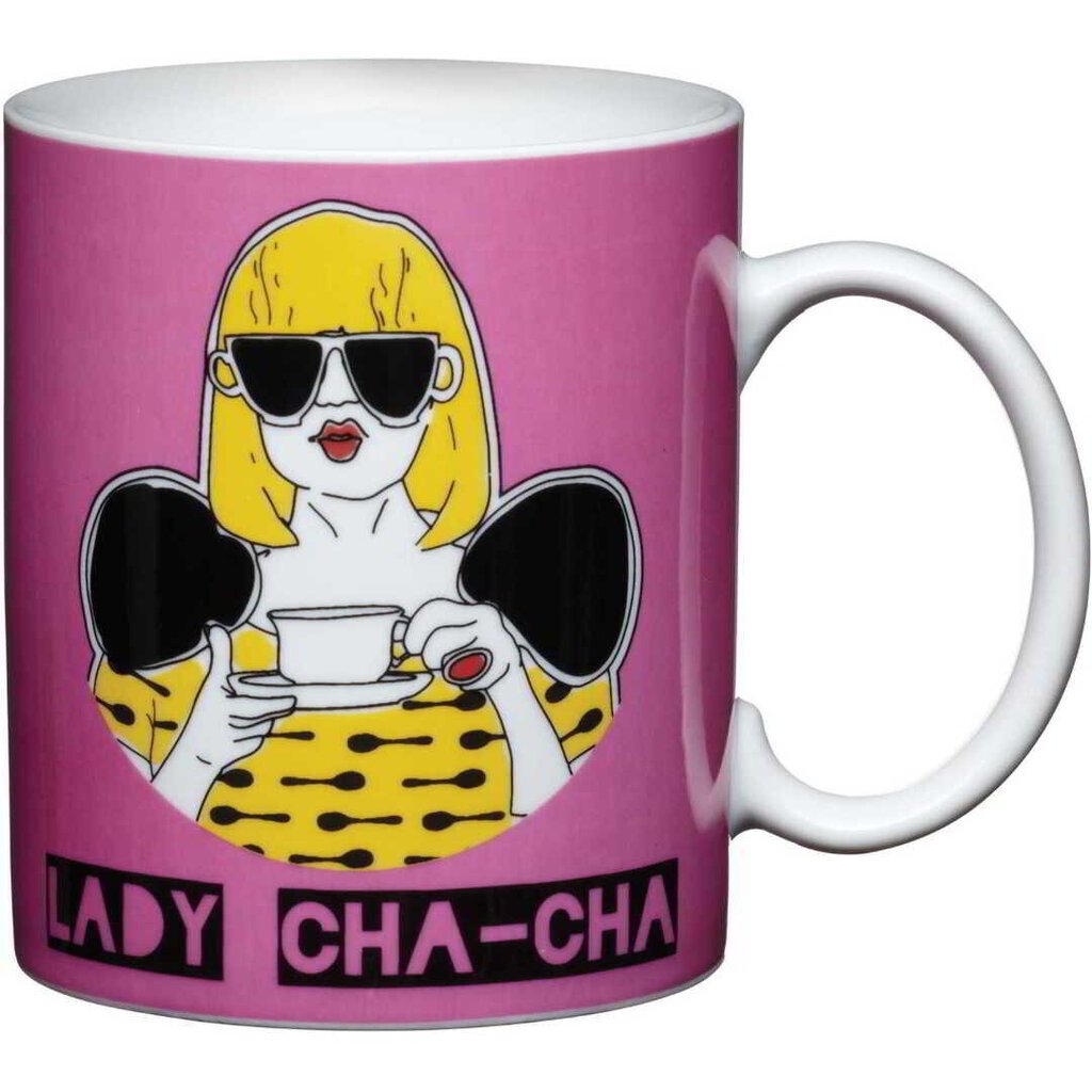 Krūze porcelāns 250 ml Lady Cha Cha Kitsch'n'Fun cena un informācija | Glāzes, krūzes, karafes | 220.lv