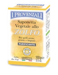 Кусок мыла с серной I Provenzali для жирной кожи лица, 100 гр цена и информация | Мыло | 220.lv