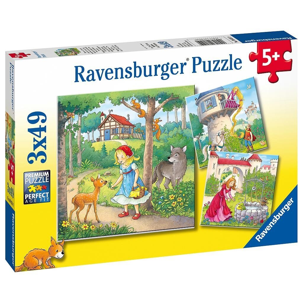 Ravensburger puzle, 3 x 49 gab., Salātlapiņa cena un informācija | Puzles, 3D puzles | 220.lv