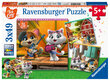 Ravensburger puzle 3 x 49 gab. 44 kaķi cena un informācija | Puzles, 3D puzles | 220.lv