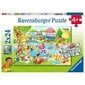 Ravensburger puzle 2 x 24 gab. Peldot ezerā цена и информация | Puzles, 3D puzles | 220.lv