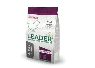 Red Mills Leader Supreme sausā barība pieaugušiem suņiem ar vistu un rīsiem, 12kg cena un informācija | Sausā barība suņiem | 220.lv