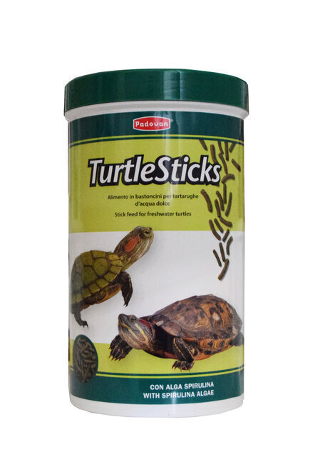 Padovan Turtle Sticks barība bruņurupučiem 350 g/ 1 L cena un informācija | Barība eksotiskajiem dzīvniekiem | 220.lv