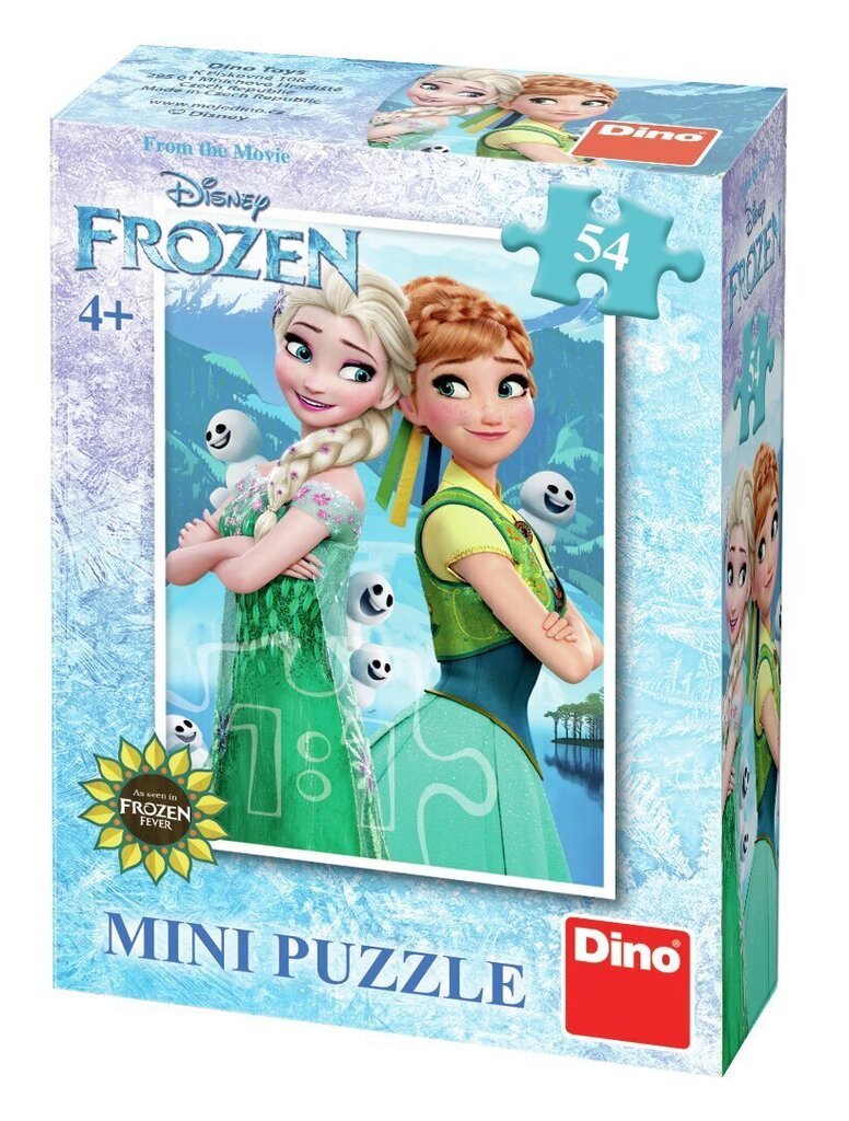 Minipuzle Disney Frozen, 54 gab., Dino цена и информация | Puzles, 3D puzles | 220.lv