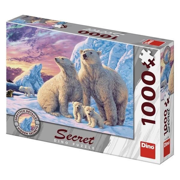 Dino puzle, 1000 gab., Ledus lāči cena un informācija | Puzles, 3D puzles | 220.lv