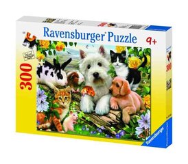 Ravensburger puzle 300 gab. Laimīgie dzīvnieki цена и информация | Пазлы | 220.lv