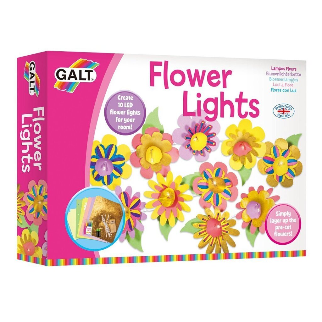 Galt Flower Lights LED mirdzošo puķu pagatavošanas komplekts cena un informācija | Attīstošās rotaļlietas | 220.lv