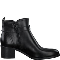 Tamaris женские кожаные сапоги на каблуке, черный  907141013 цена и информация | Женские сапоги | 220.lv