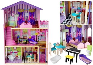 Деревянный дом для кукол, с лифтом Stella цена и информация | Игрушки для девочек | 220.lv