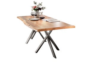 Pusdienu galds Tische, 85 x 160 cm, sudrabainas kājas cena un informācija | Virtuves galdi, ēdamgaldi | 220.lv