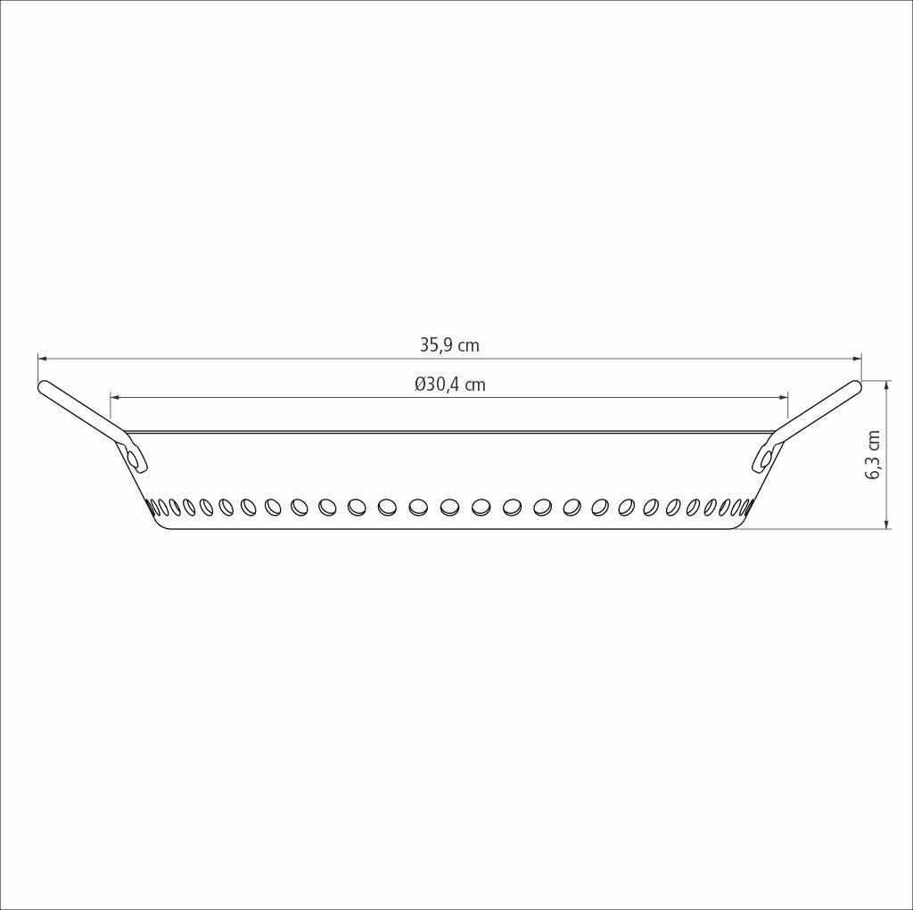 Tramontina CHURRASCO grilpanna 30 cm cena un informācija | Grila, barbekjū piederumi un aksesuāri | 220.lv