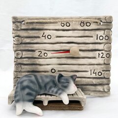 Pirts termometrs ar kaķi cena un informācija | Pirts lietas | 220.lv