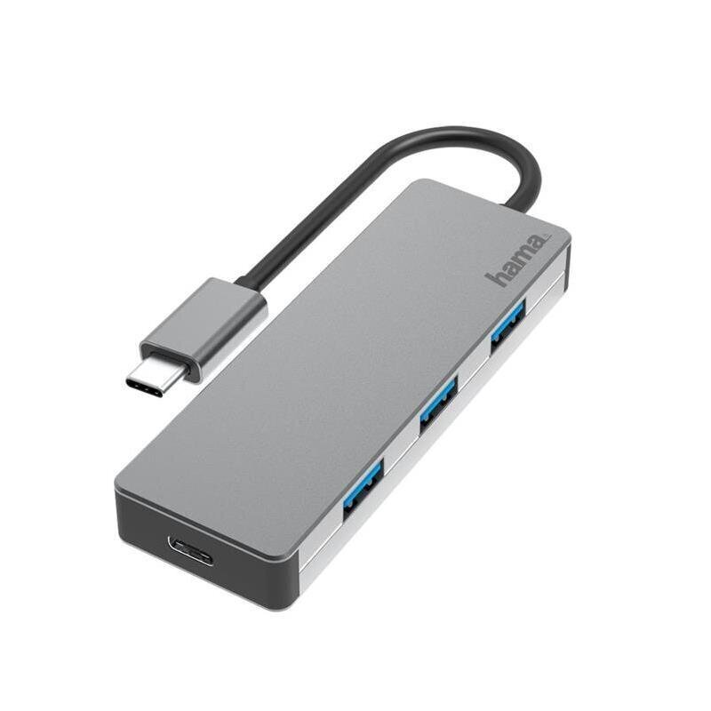 USB adapteris Hub Hama 4 x USB 3.2 Gen 2 USB-C cena un informācija | Adapteri un USB centrmezgli | 220.lv