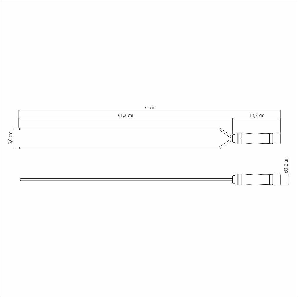 Tramontina CHURRASCO iesms 75cm cena un informācija | Grila, barbekjū piederumi un aksesuāri | 220.lv