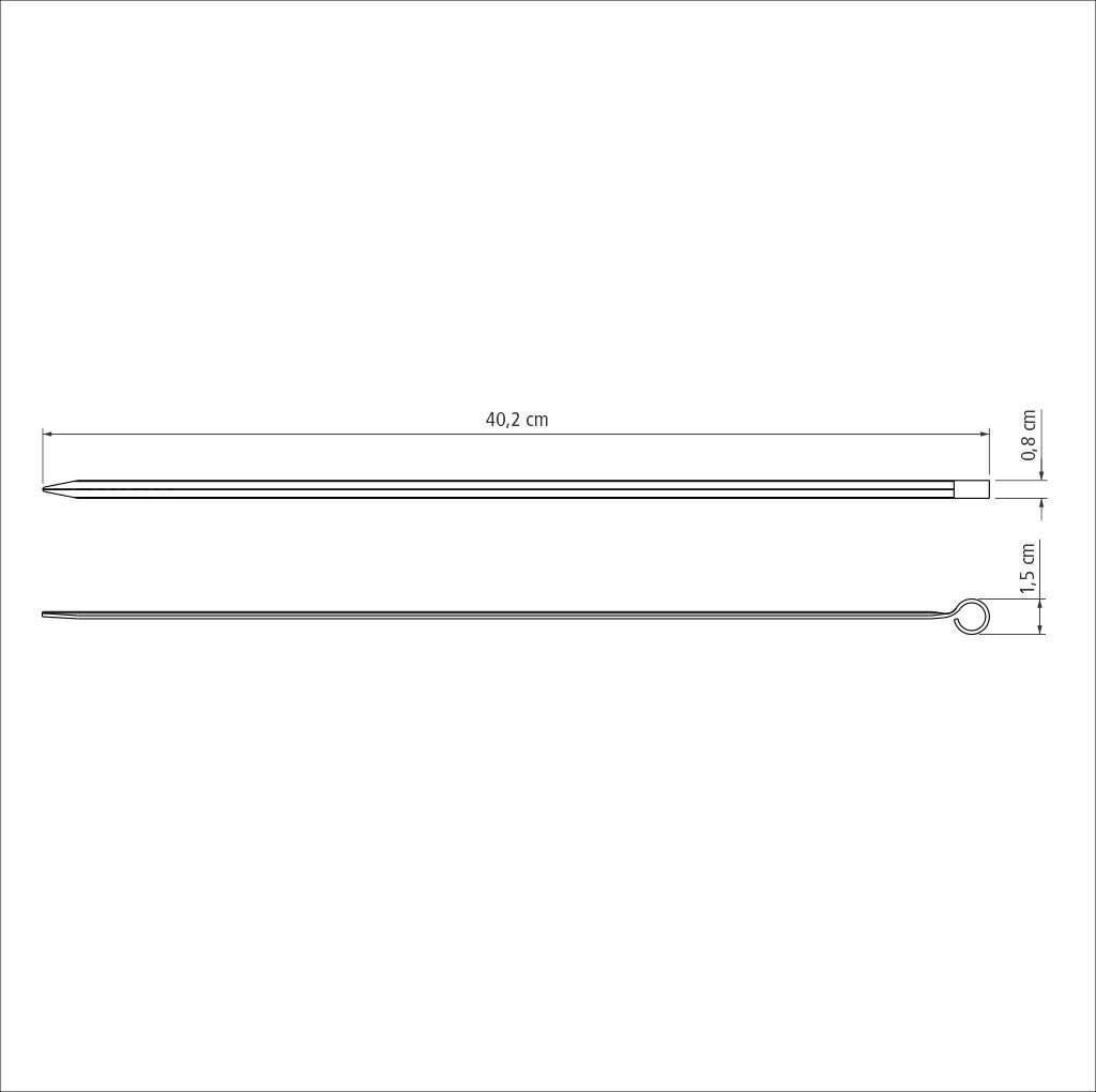 Tramontina CHURRASCO 40 cm iesmu komplekts 6 gab. цена и информация | Grila, barbekjū piederumi un aksesuāri | 220.lv