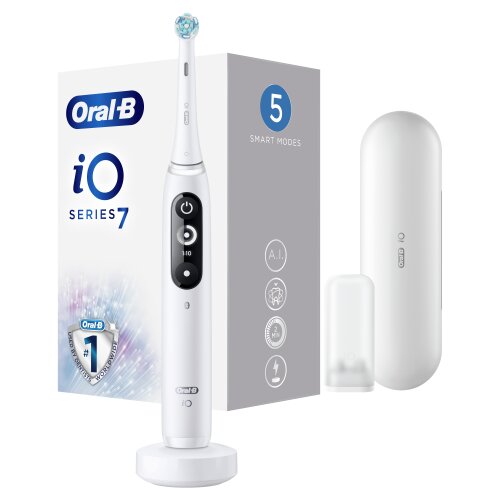Oral-B iO7 Series White Alabaster cena un informācija | Elektriskās zobu birstes | 220.lv